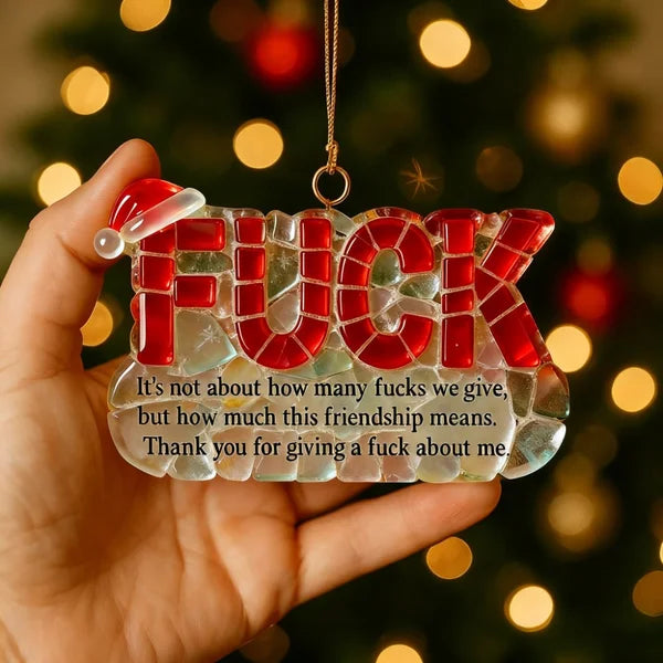 Sea Glass Funny Friendship Christmas Ornaments GLO03025