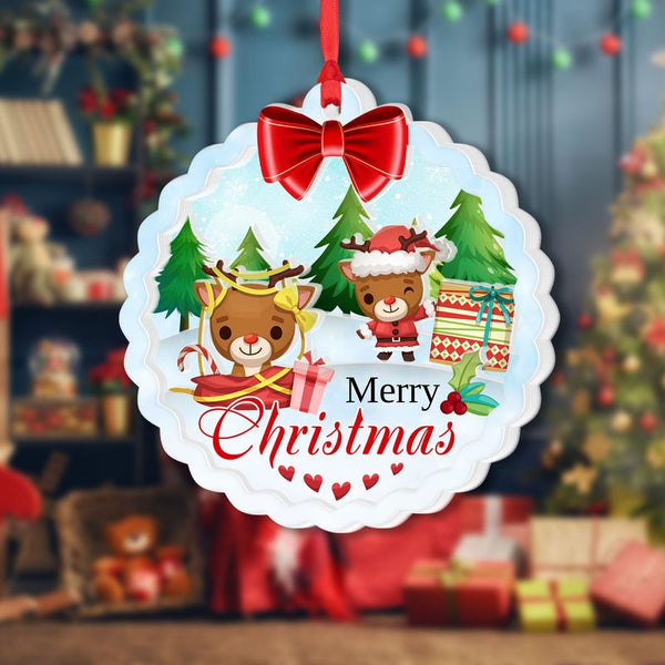 Reindeer Merry Moments Ornament GLO03046