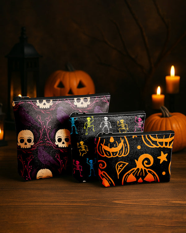 Set of 3 - REPOUCH Essential Zipper Pouch for Makeup Bag in Halloween 139 GPO139