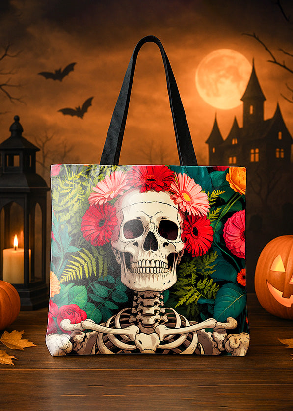 Canvas Totebag Too Cute Too Spook Witch Pumpkin Cute Halloween GTT0179