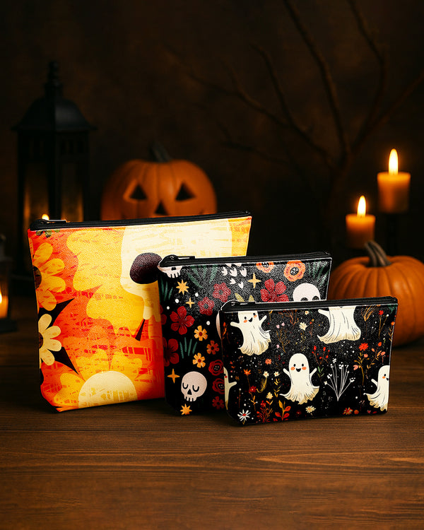 Set of 3 - REPOUCH Essential Zipper Pouch for Makeup Bag in Halloween 94 GPO0094