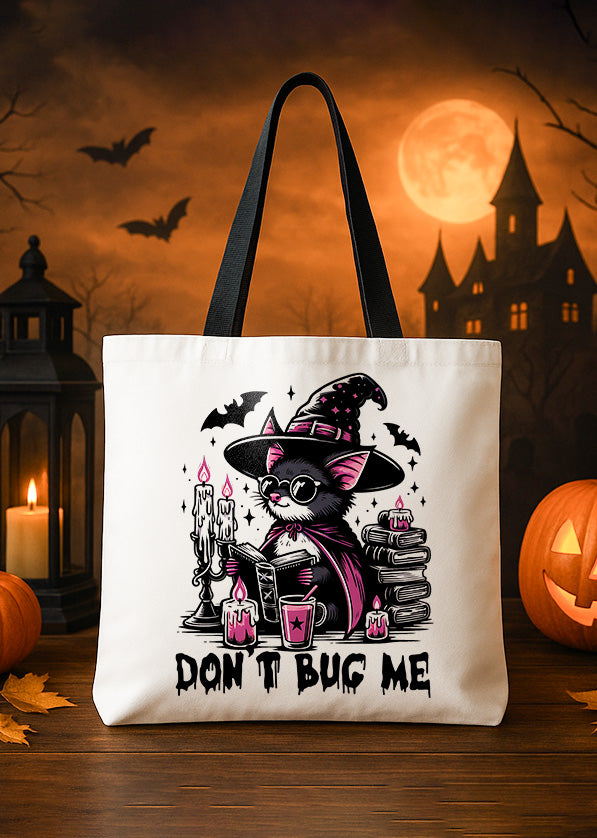 Canvas Totebag Totebag Dont Bug Me Cute Halloween GTT0195