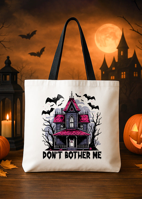 Canvas Totebag Totebag Dont Bother Me Cute Halloween GTT0194