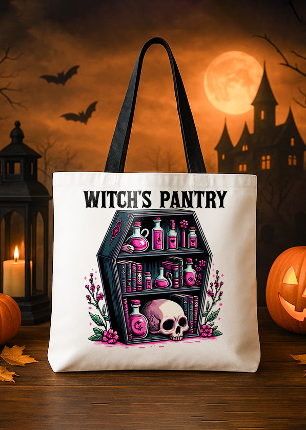Canvas Totebag Witchs Pantry Cute Halloween GTT0213