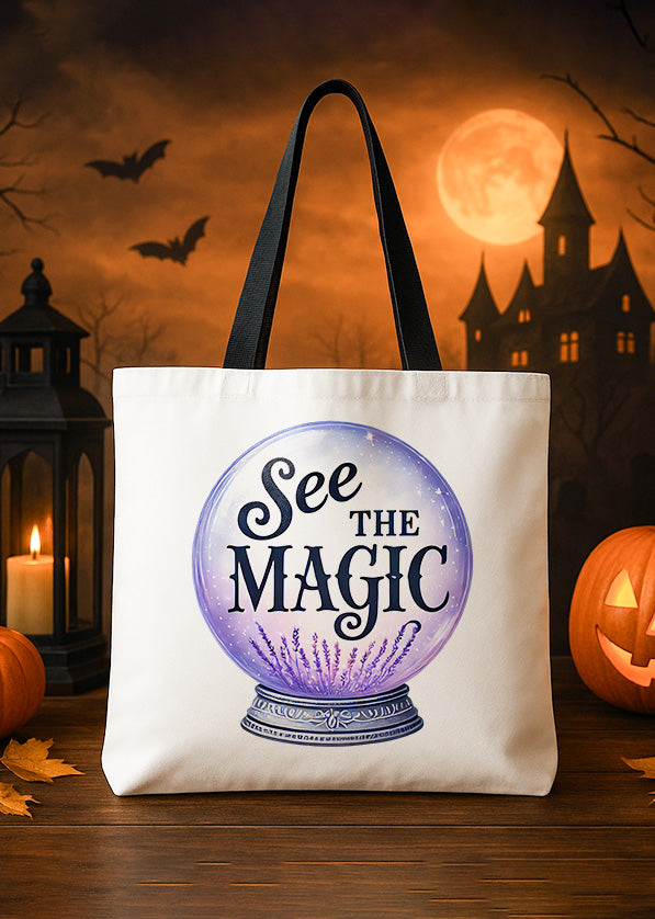 Canvas Totebag See The Magic Cute Halloween GTT0165