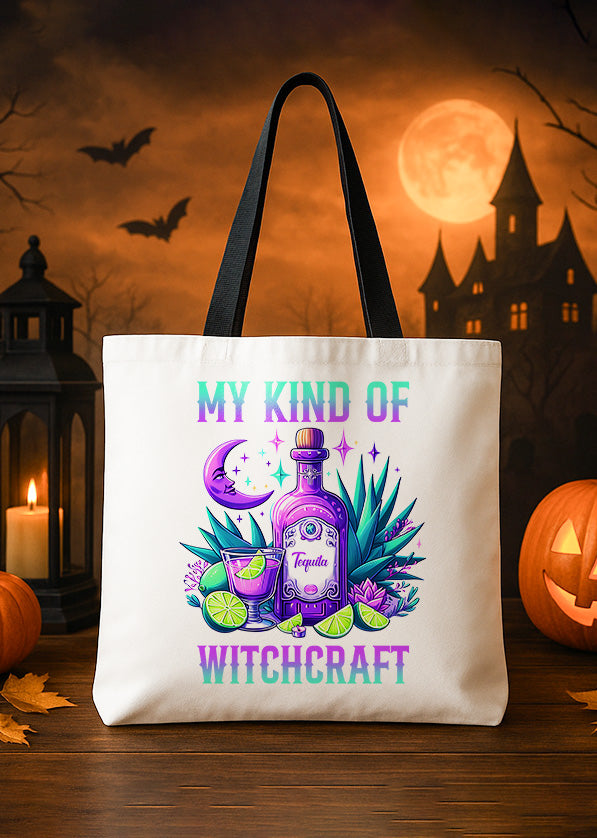 Canvas Totebag My Kind Of Witchcraft Cute Halloween GTT0151