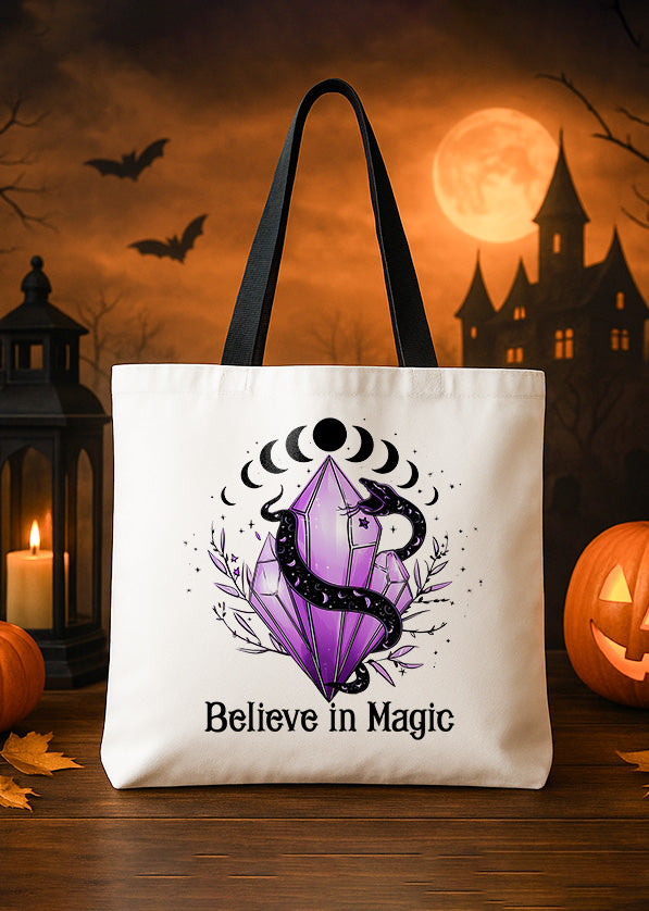 Canvas Totebag Believe in Magic Cute Halloween GTT0185