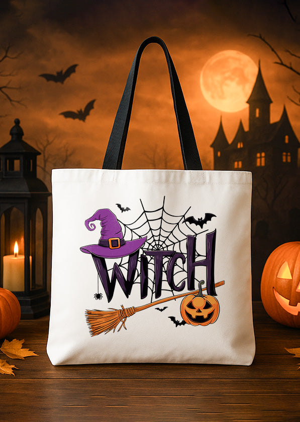 Canvas Totebag Witch Cute Halloween GTT0205
