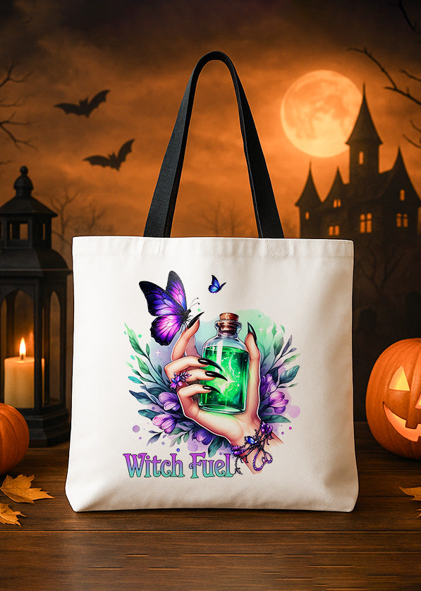 Canvas Totebag Witch Fuel Cute Halloween GTT0206