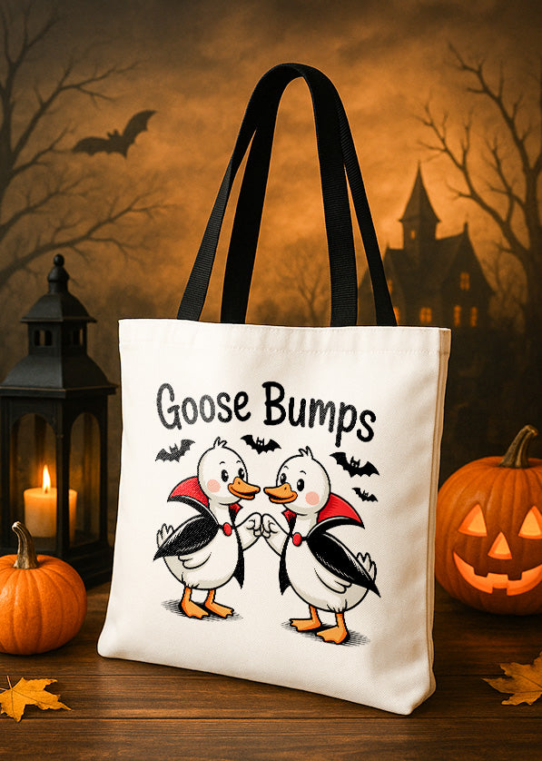 Canvas Totebag Goose Bumps Vampire Cute Halloween GTT0128