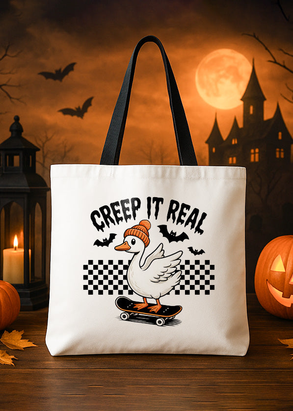 Canvas Totebag Totebag Creep It Real Cute Halloween GTT0192