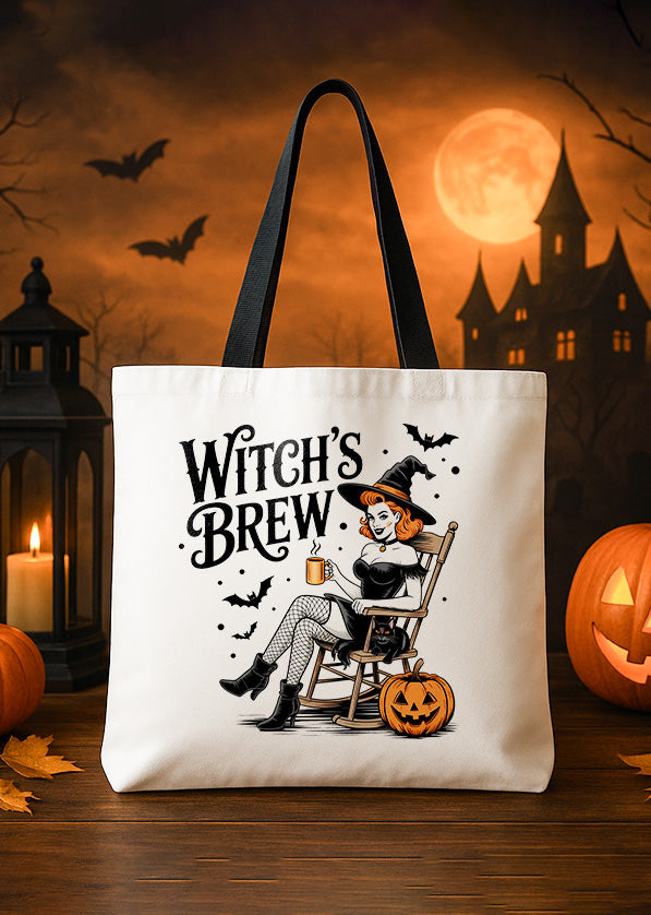 Canvas Totebag Witch Brew Cute Halloween GTT0203