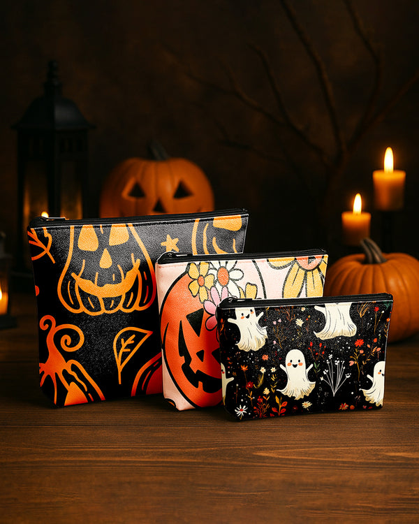 Set of 3 - REPOUCH Essential Zipper Pouch for Makeup Bag in Halloween 115 GPO0115