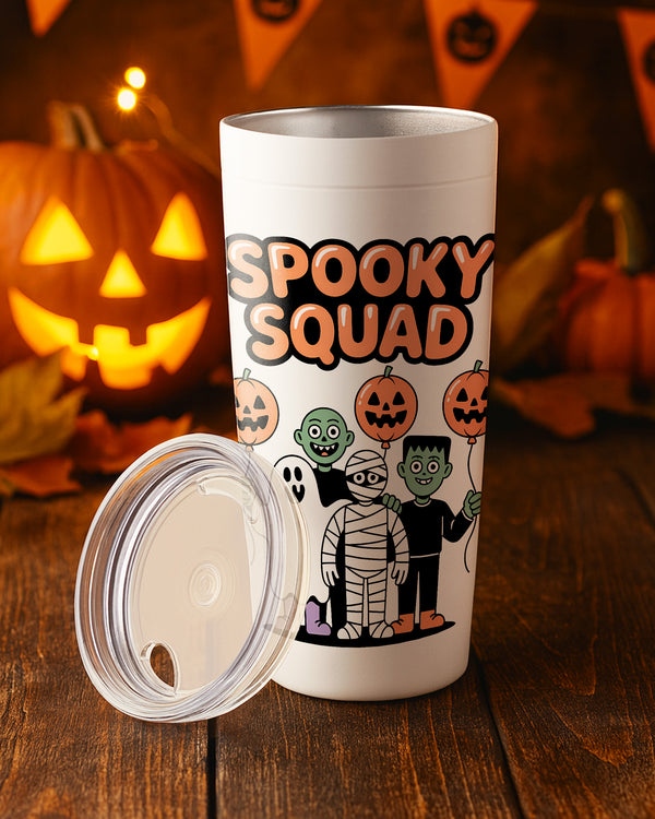 Stainless Tumbler Spooky and Squad  Pumpkin Party Cute Halloween GTB084