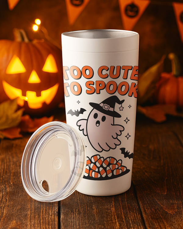 Stainless Tumbler Too Cute Too Spook Ghost Cute Halloween GTB095