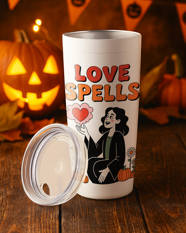 Stainless Tumbler Love Spells Witch Boho Cute Halloween GTB060