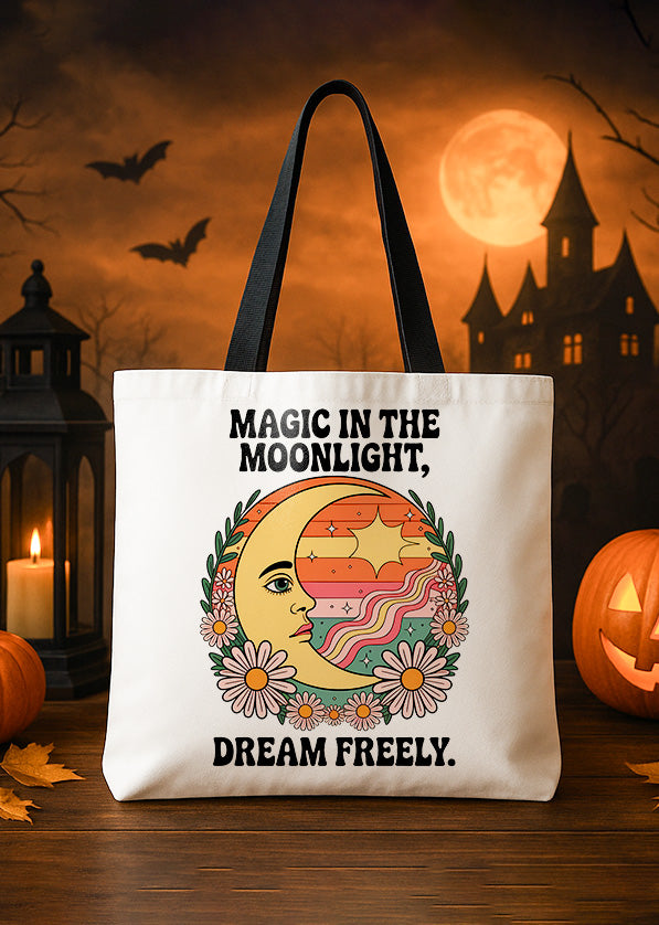 Canvas Totebag Bohemian Celestial Mushroom Halloween GTT0107