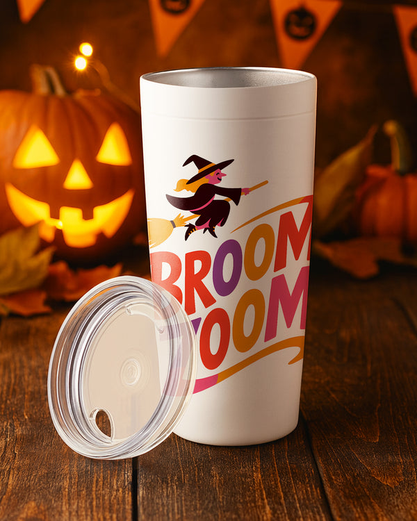 Stainless Tumbler Broom Zoom Witch Cute Halloween GTB014
