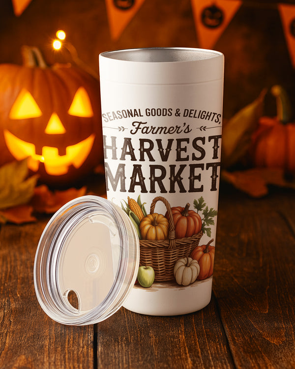 Stainless Tumbler Farmer Havest Maret Cute Halloween GTB027
