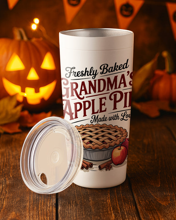 Stainless Tumbler Freshly Baked Grandma Apple Pie Cute Halloween 02 GTB029