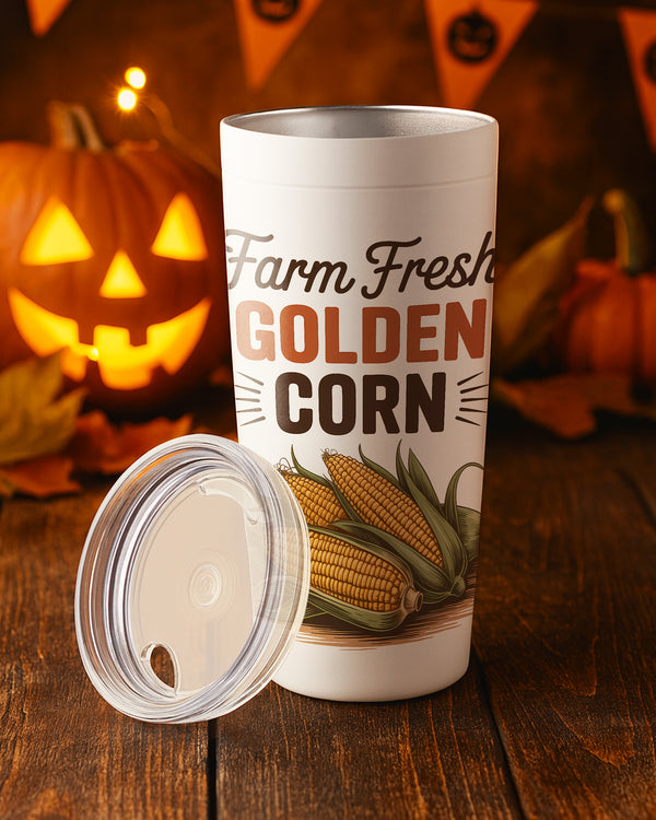 Stainless Tumbler Farm Fresh Golden Corn Cute Halloween GTB026
