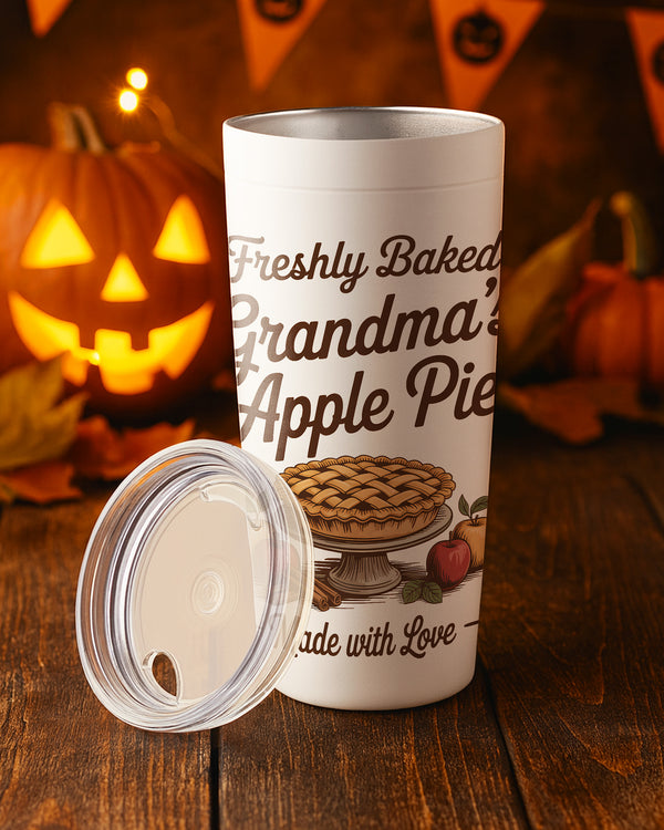 Stainless Tumbler Freshly Baked Grandma Apple Pie 01 Cute Halloween GTB028