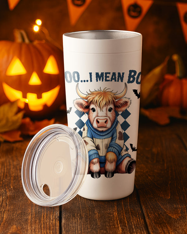 Stainless Tumbler Moo I Mean Boo Cow Cute Halloween GTB065