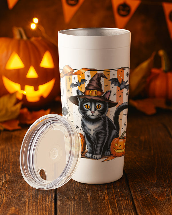Stainless Tumbler Black Cat Cute Halloween GTB05