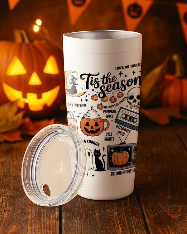 Stainless Tumbler Trick Or Treat Tis the Season Cute Halloween GTB0100