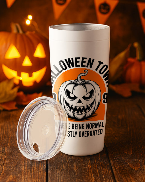 Stainless Tumbler  Town Ghost Skeleton Pumpkin Cute Halloween GTB044