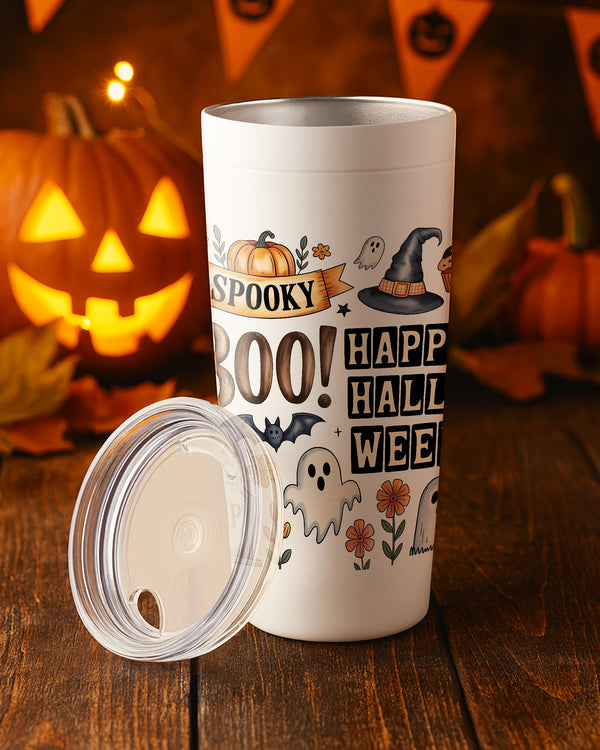 Stainless Tumbler Boo Spooky Happy  Cute Halloween GTB08