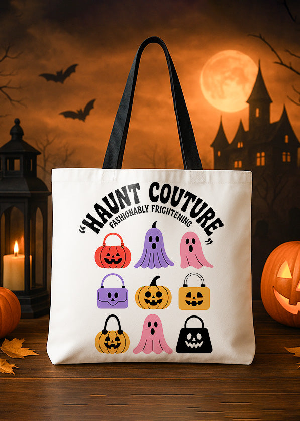 Canvas Totebag Haunt Couture Pumpkin Halloween GTT175