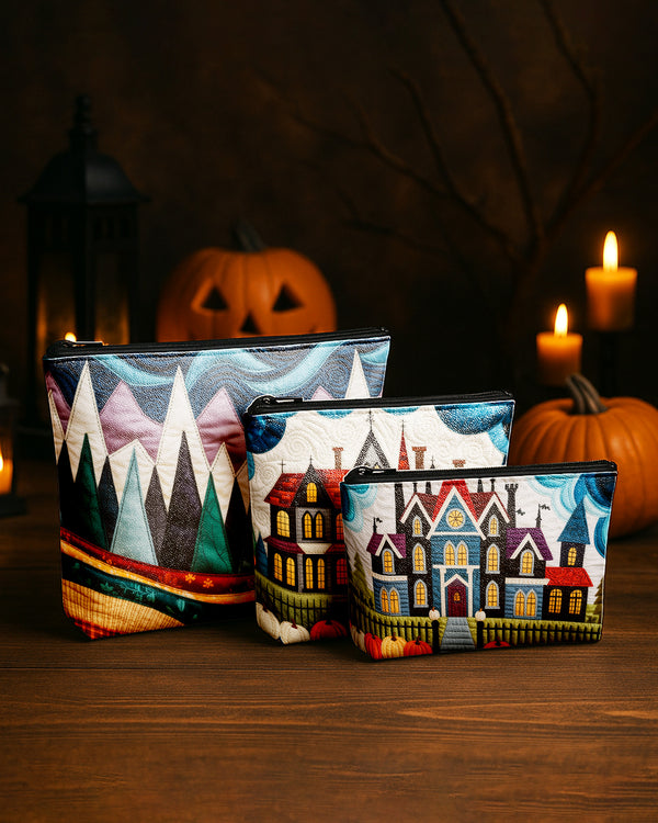 Set of 3 - REPOUCH Essential Zipper Pouch for Makeup Bag in Halloween 78 GPO0078