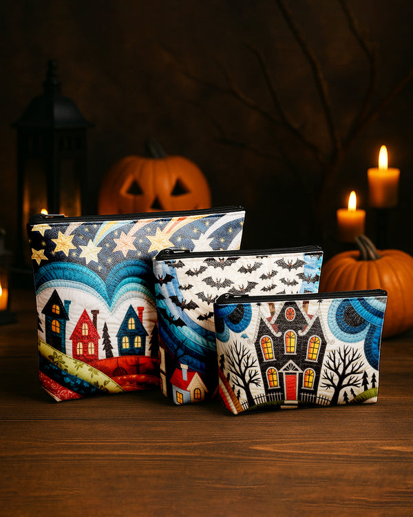 Set of 3 - REPOUCH Essential Zipper Pouch for Makeup Bag in Halloween 108 GPO0108