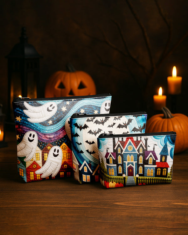 Set of 3 - REPOUCH Essential Zipper Pouch for Makeup Bag in Halloween 110 GPO0110
