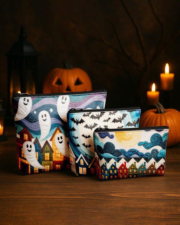 Set of 3 - REPOUCH Essential Zipper Pouch for Makeup Bag in Halloween 111 GPO0111