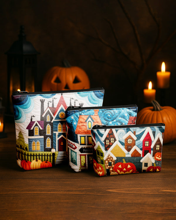 Set of 3 - REPOUCH Essential Zipper Pouch for Makeup Bag in Halloween 113 GPO0113