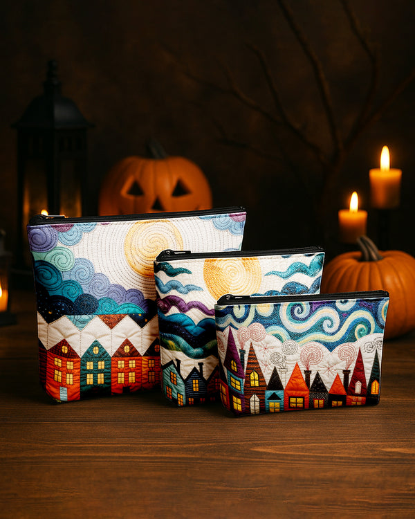 Set of 3 - REPOUCH Essential Zipper Pouch for Makeup Bag in Halloween 115 GPO0115