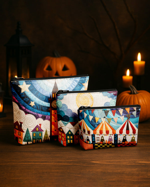 Set of 3 - REPOUCH Essential Zipper Pouch for Makeup Bag in Halloween 116 GPO0116