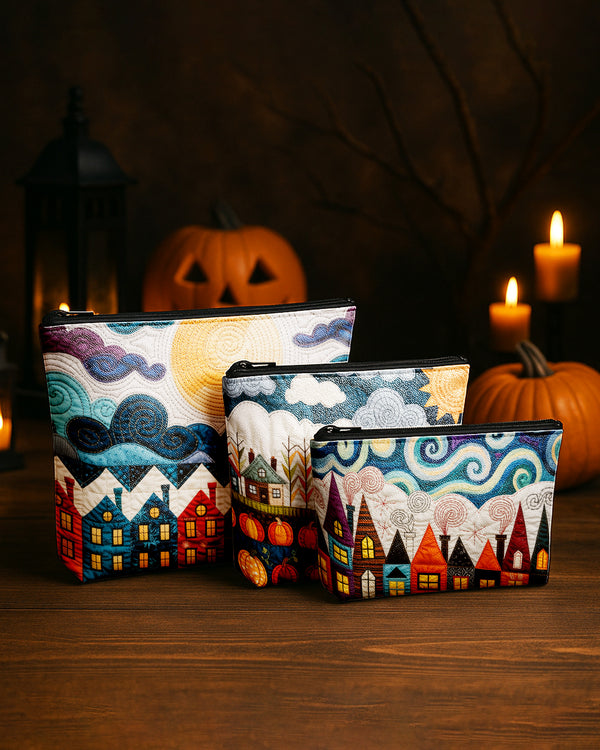 Set of 3 - REPOUCH Essential Zipper Pouch for Makeup Bag in Halloween 118 GPO0118
