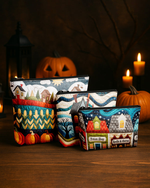 Set of 3 - REPOUCH Essential Zipper Pouch for Makeup Bag in Halloween 99 GPO0099