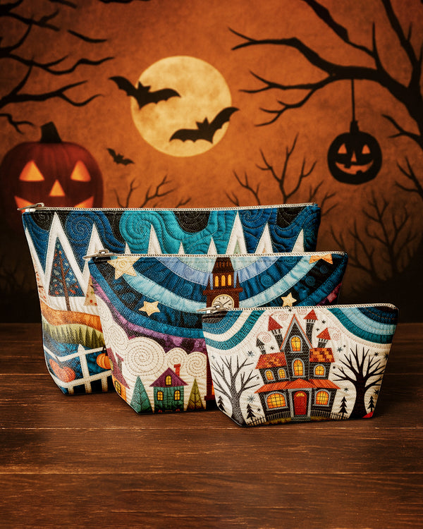 Set of 3 - REPOUCH Essential Zipper Pouch for Makeup Bag in Halloween 09 GPO0009