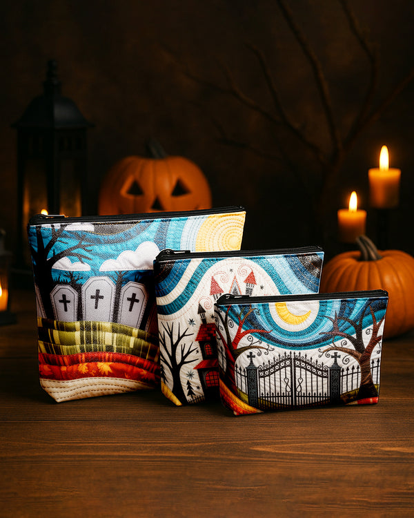 Set of 3 - REPOUCH Essential Zipper Pouch for Makeup Bag in Halloween 103 GPO0103
