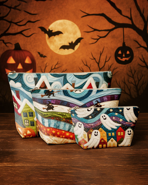 Set of 3 - REPOUCH Essential Zipper Pouch for Makeup Bag in Halloween 10 GPO0010