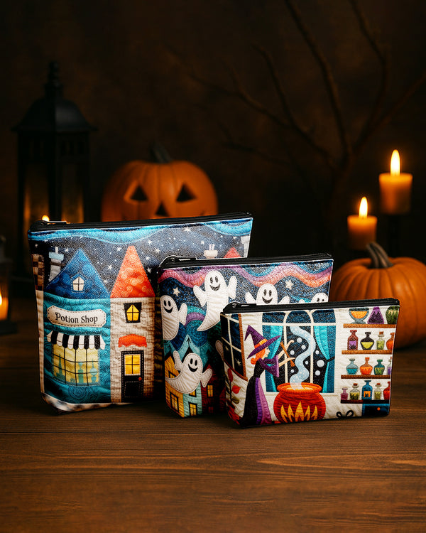 Set of 3 - REPOUCH Essential Zipper Pouch for Makeup Bag in Halloween 104 GPO0104
