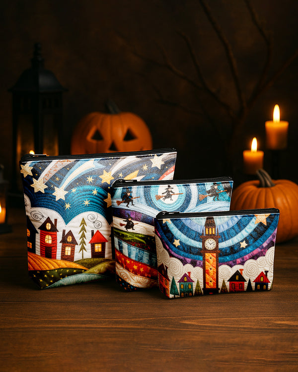 Set of 3 - REPOUCH Essential Zipper Pouch for Makeup Bag in Halloween 93 GPO0093