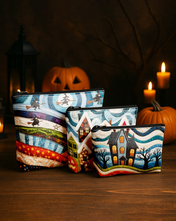 Set of 3 - REPOUCH Essential Zipper Pouch for Makeup Bag in Halloween 95 GPO0095