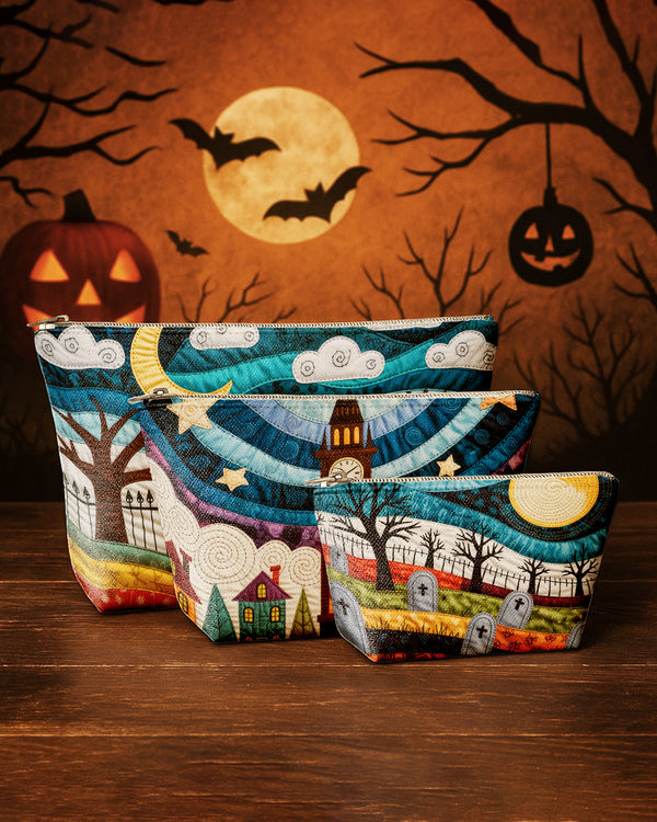 Set of 3 - REPOUCH Essential Zipper Pouch for Makeup Bag in Halloween 16 GPO0016