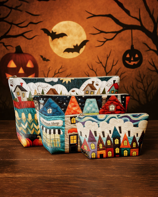 Set of 3 - REPOUCH Essential Zipper Pouch for Makeup Bag in Halloween 17 GPO0017