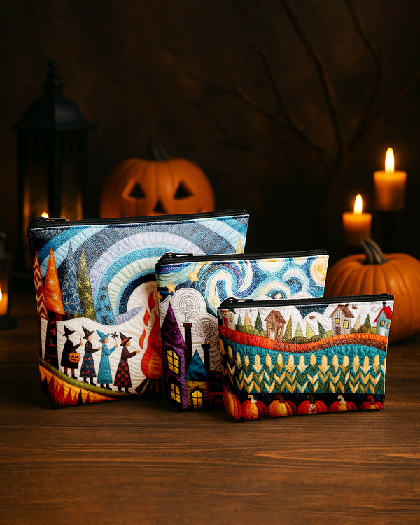 Set of 3 - REPOUCH Essential Zipper Pouch for Makeup Bag in Halloween 92 GPO0092